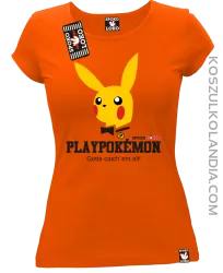 Play Pokemon - Koszulka damska pomarańcz 