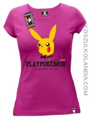 Play Pokemon - Koszulka damska fuchsia 
