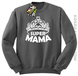 Super mama korona miss - Bluza STANDARD szara