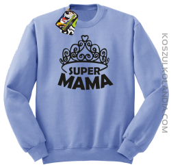 Super mama korona miss - Bluza STANDARD błękit