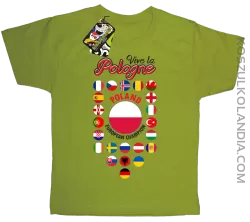 Vive la Pologne - Koszulka dziecięca kiwi