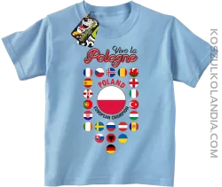 Vive la Pologne - Koszulka dziecięca błękitna 