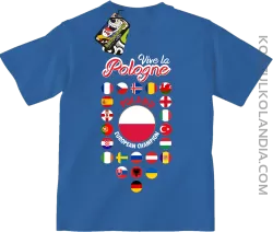 Vive la Pologne - Koszulka dziecięca niebieska 