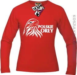Polskie Orły - longsleeve męski - czerwony