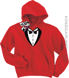 Frak elegancki - bluza dziecięca - czerwony