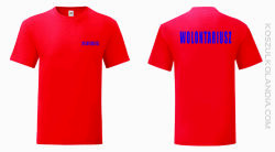 Wolontariusz - koszulka męska dla wolontariuszy czerwona