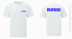 Wolontariusz - koszulka męska dla wolontariuszy biała