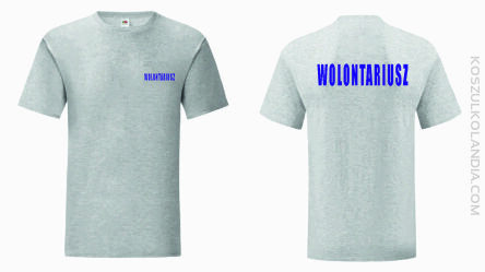 Wolontariusz - koszulka męska dla wolontariuszy melanż 