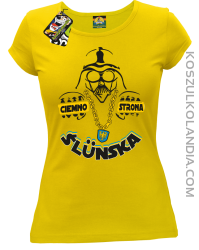 Ciemno strona Ślunska - koszulka damska żółta 