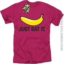 JUST EAT IT Banana - Koszulka męska fuchsia 