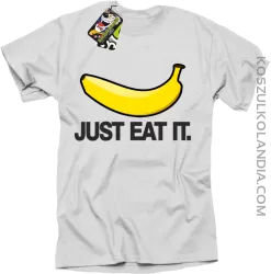 JUST EAT IT Banana - Koszulka męska biała 