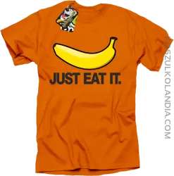 JUST EAT IT Banana - Koszulka męska pomarańcz 