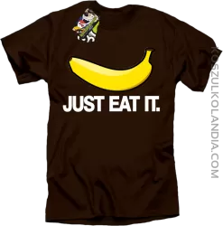 JUST EAT IT Banana - Koszulka męska brąz 
