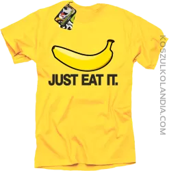 JUST EAT IT Banana - Koszulka męska żółta 