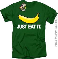 JUST EAT IT Banana - Koszulka męska zielona 