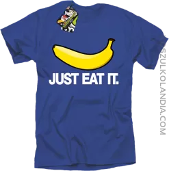 JUST EAT IT Banana - Koszulka męska niebieska 