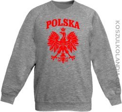 Polska - Bluza dziecięca standard bez kaptura melanż 