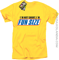 I`m not short i`m funsize fun size - Koszulka męska żółty