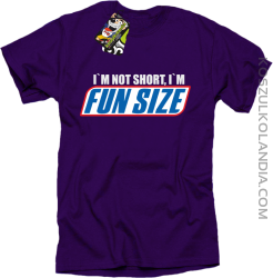 I`m not short i`m funsize fun size - Koszulka męska fiolet