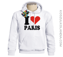 I LOVE PARIS - bluza z nadrukiem 2 Bluzy z nadrukiem nadruk
