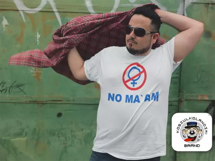 Koszulka męska Al Bundy NO MAAM biała