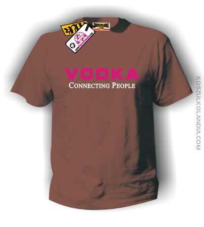 Koszulka męska VODKA CONNECTING PEOPLE - Kuba Wojewódzki