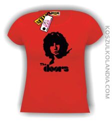 The Doors, Jim Morrison - koszulka damska czerwona