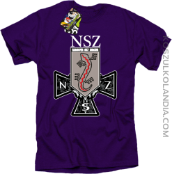 NSZ Narodowe Siły Zbrojne - Koszulka męska fiolet