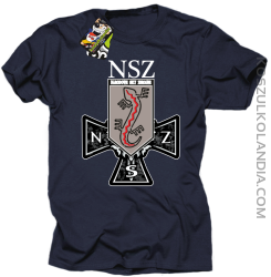 NSZ Narodowe Siły Zbrojne - Koszulka męska granat