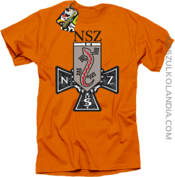 NSZ Narodowe Siły Zbrojne - Koszulka męska pomarańcz 