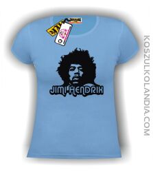 Jimi Hendrix koszulka damska błękitna