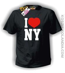 I love NY - koszulka męska czarna