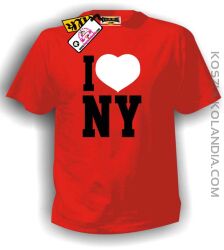 I love NY - koszulka męska czerwona