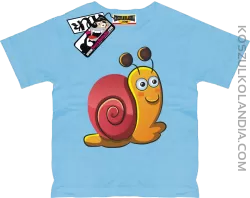 Ślimaczek Ścigaczek - koszulka dziecięca - błękitny