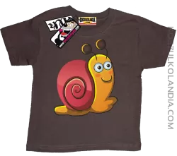 Ślimaczek Ścigaczek - koszulka dziecięca - brązowy