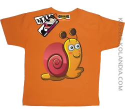 Ślimaczek Ścigaczek - koszulka dziecięca - pomarańczowy