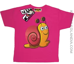 Ślimaczek Ścigaczek - koszulka dziecięca - różowy