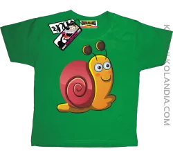 Ślimaczek Ścigaczek - koszulka dziecięca - zielony