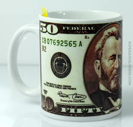 50$ dolarów - Kubek ceramiczny 