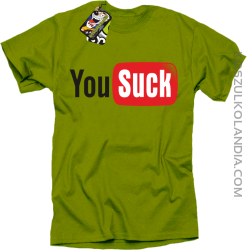 YOUSUCK ale Parody YT - Koszulka męska kiwi 
