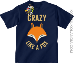 Crazy like a Fox - Koszulka dziecięca granatowa 
