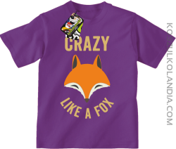 Crazy like a Fox - Koszulka dziecięca fioletowa 