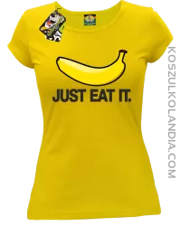 JUST EAT IT Banana - Koszulka damska żółta 