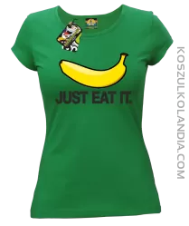 JUST EAT IT Banana - Koszulka damska zielona 