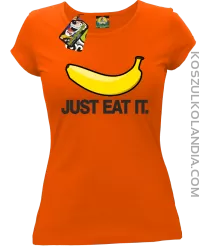 JUST EAT IT Banana - Koszulka damska pomarańcz 