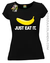 JUST EAT IT Banana - Koszulka damska czarna 