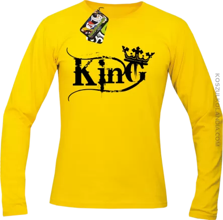 King Simple - Longsleeve męski żółty 