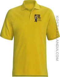 W święto w środę w dzień i w nocy zawsze jestem do pomocy POLICJA - koszulka polo męska żółta