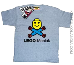 Lego Maniak - niepowtarzalna koszulka dziecięca - melanż