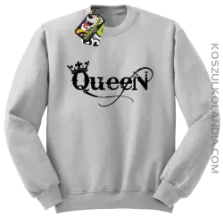 Queen Simple - Bluza standard bez kaptura melanż 